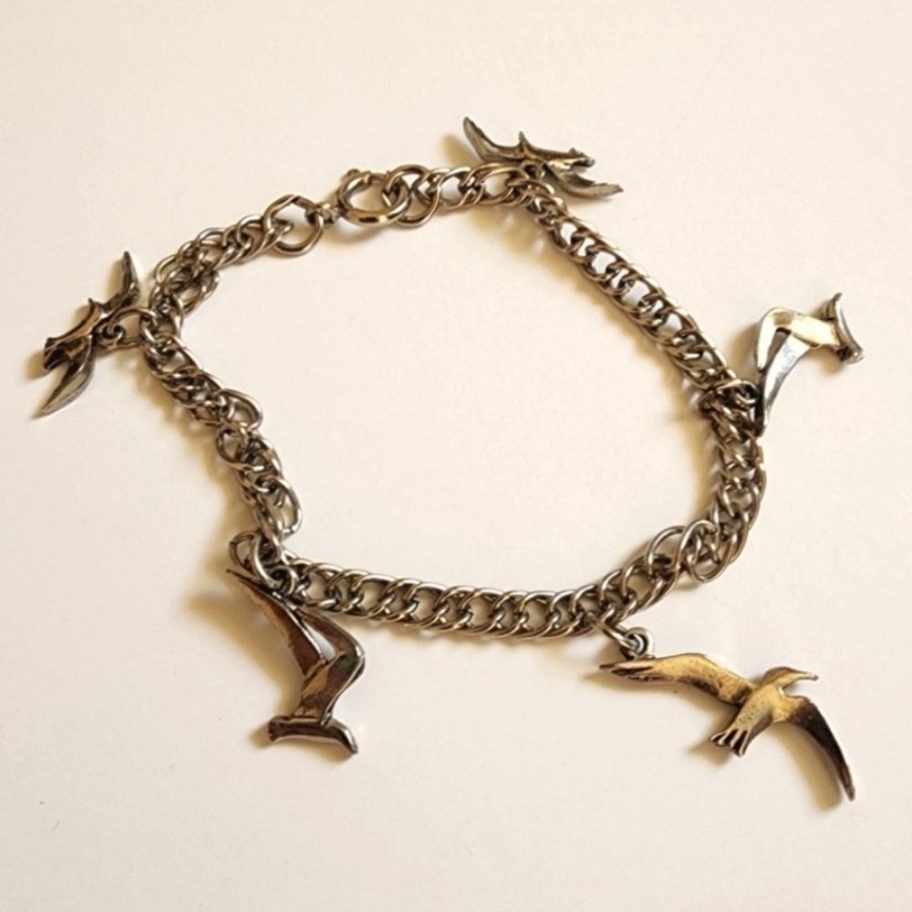 Vintage Taylor Swift 1989 Inspired Seagull Charm Bracelet